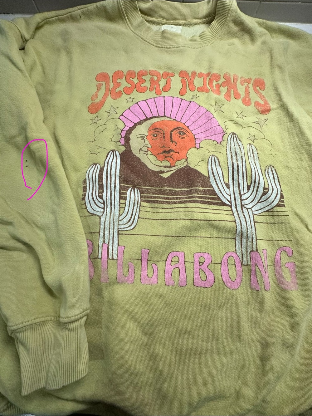Billabong Desert Nights Graphic Sweatshirt - Light Olive